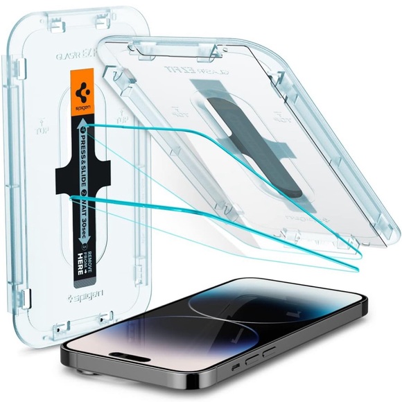 🆕 Spigen Tempered Glass Screen Protector for iPhone 14 Pro [Case Friendly] - Picture 2 of 13